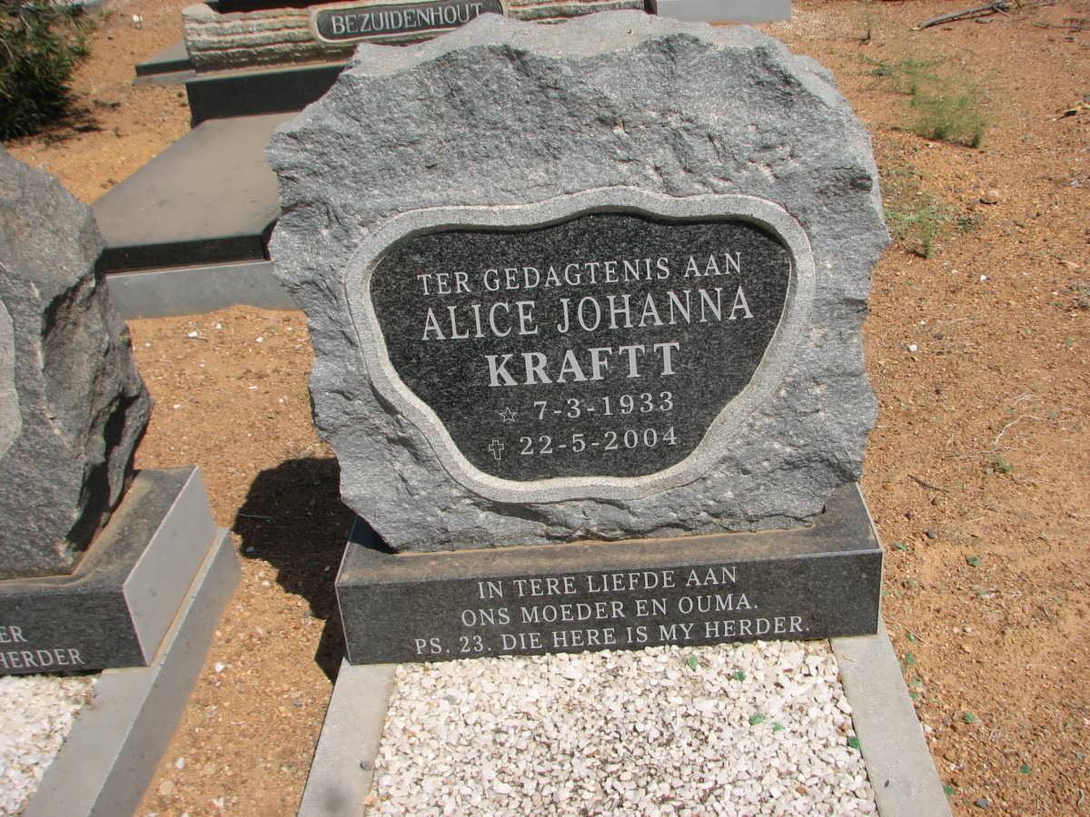 KRAFT Alice Johanna 1933-2004