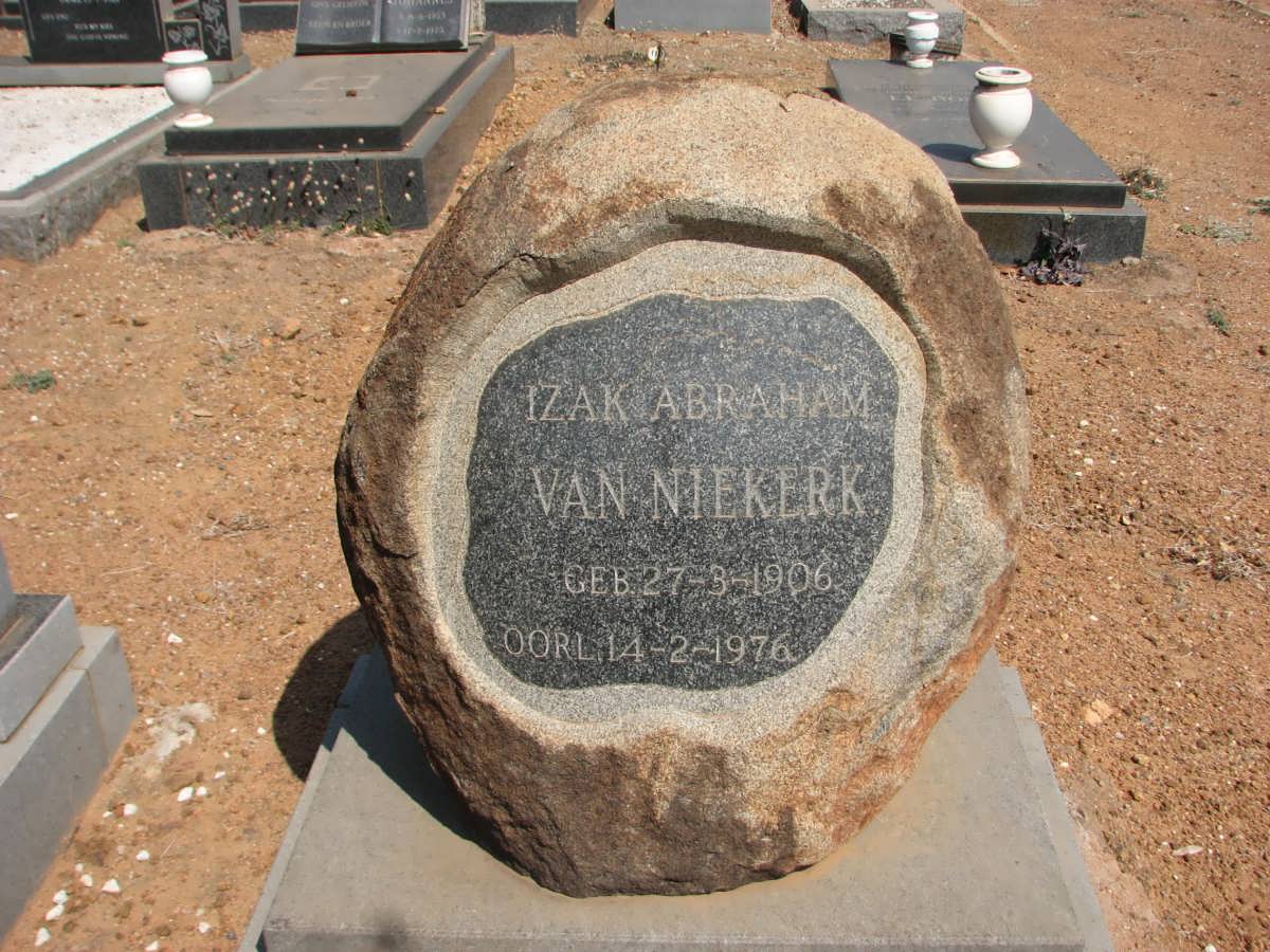 NIEKERK Izak Abraham, van 1906-1976