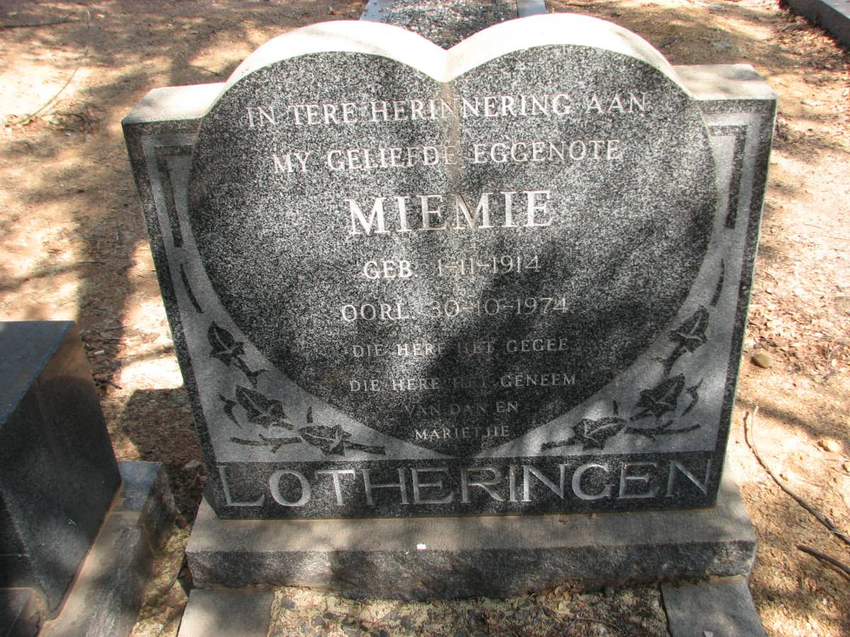 LOTHERINGEN Miemie 1914-1974