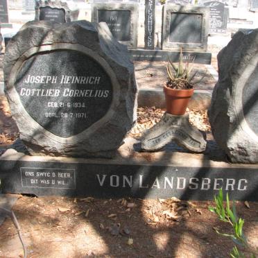 LANDSBERG Joseph Heinrich Gottlieb Cornelius, von 1934-1971