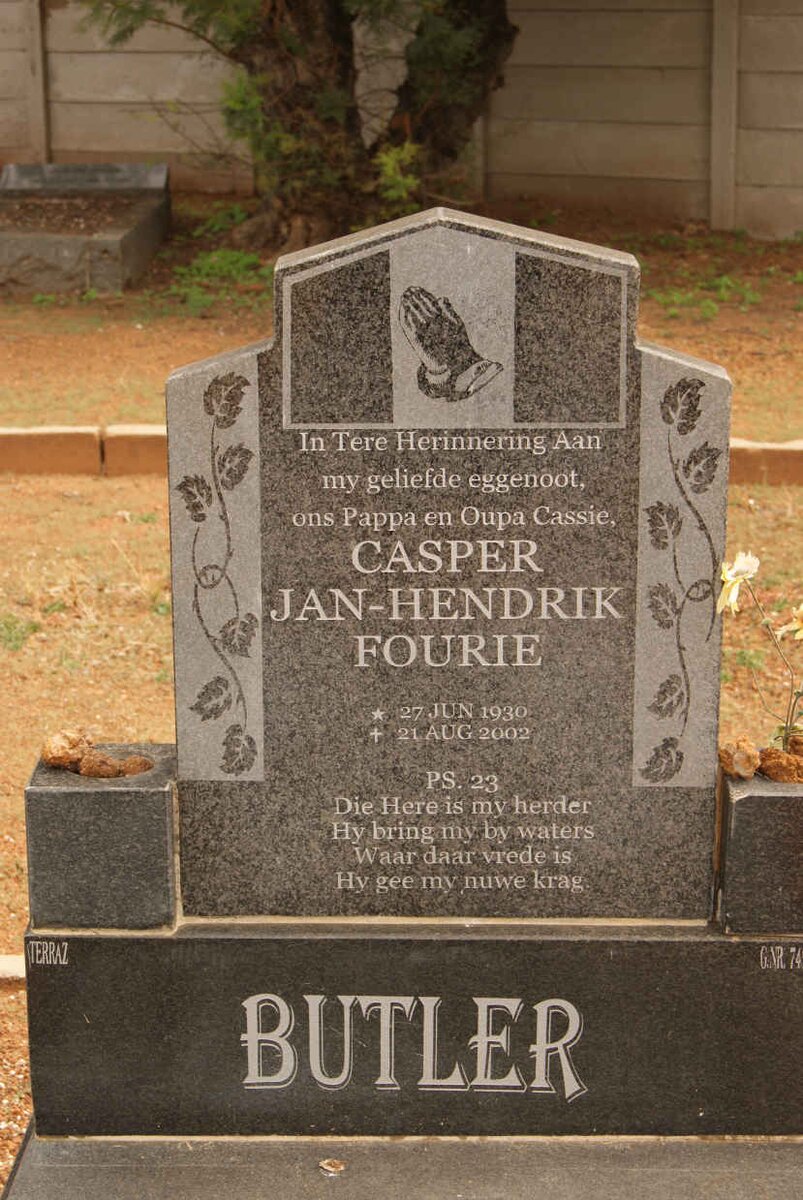 BUTLER Casper Jan-Hendrik Fourie 1930-2002
