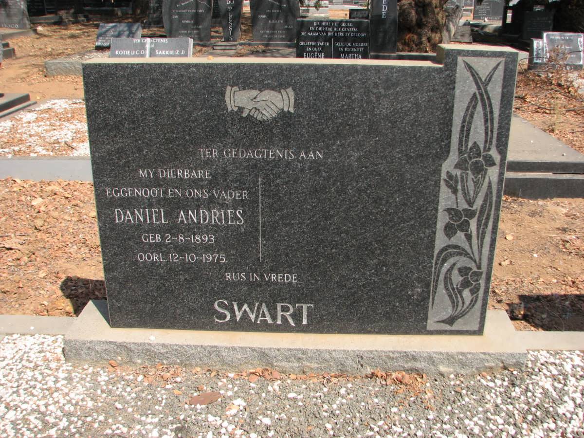 SWART Daniel Andries 1893-1975