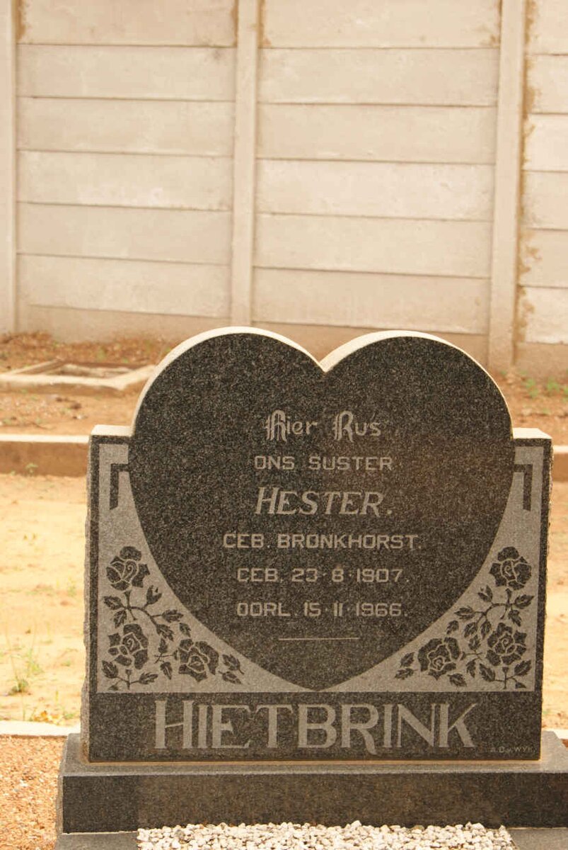 HIETBRINK Hester nee BRONKHORST 1907-1966