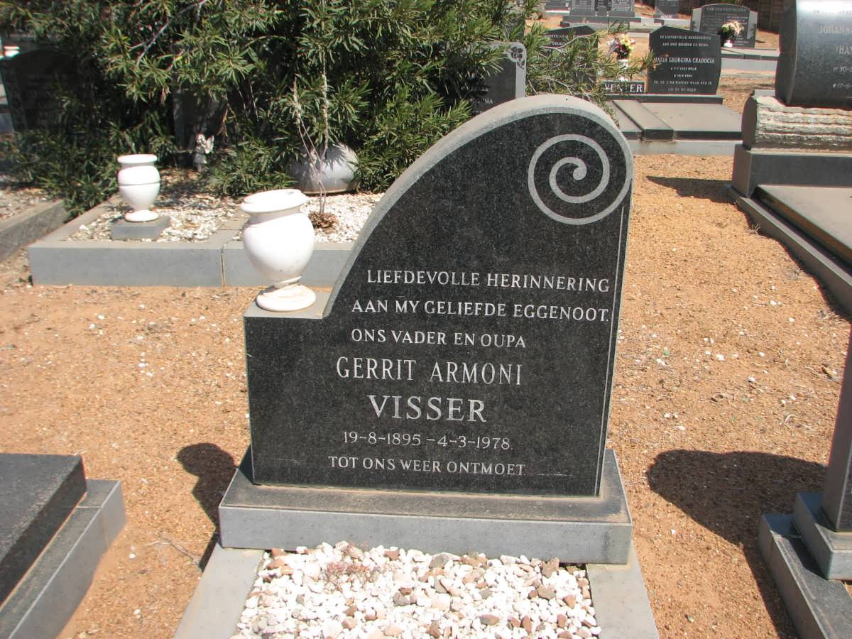 VISSER Gerrit Armoni 1895-1978