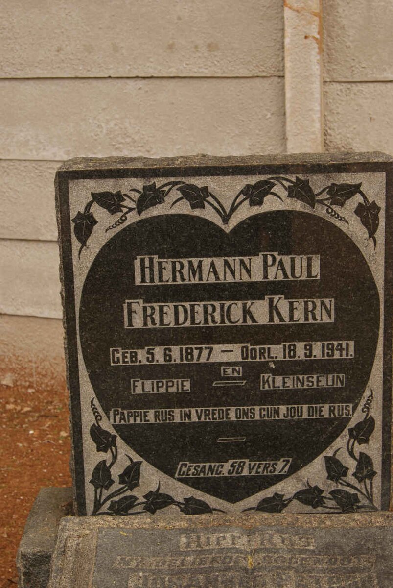 KERN Hermann Paul Frederick 1877-1941 