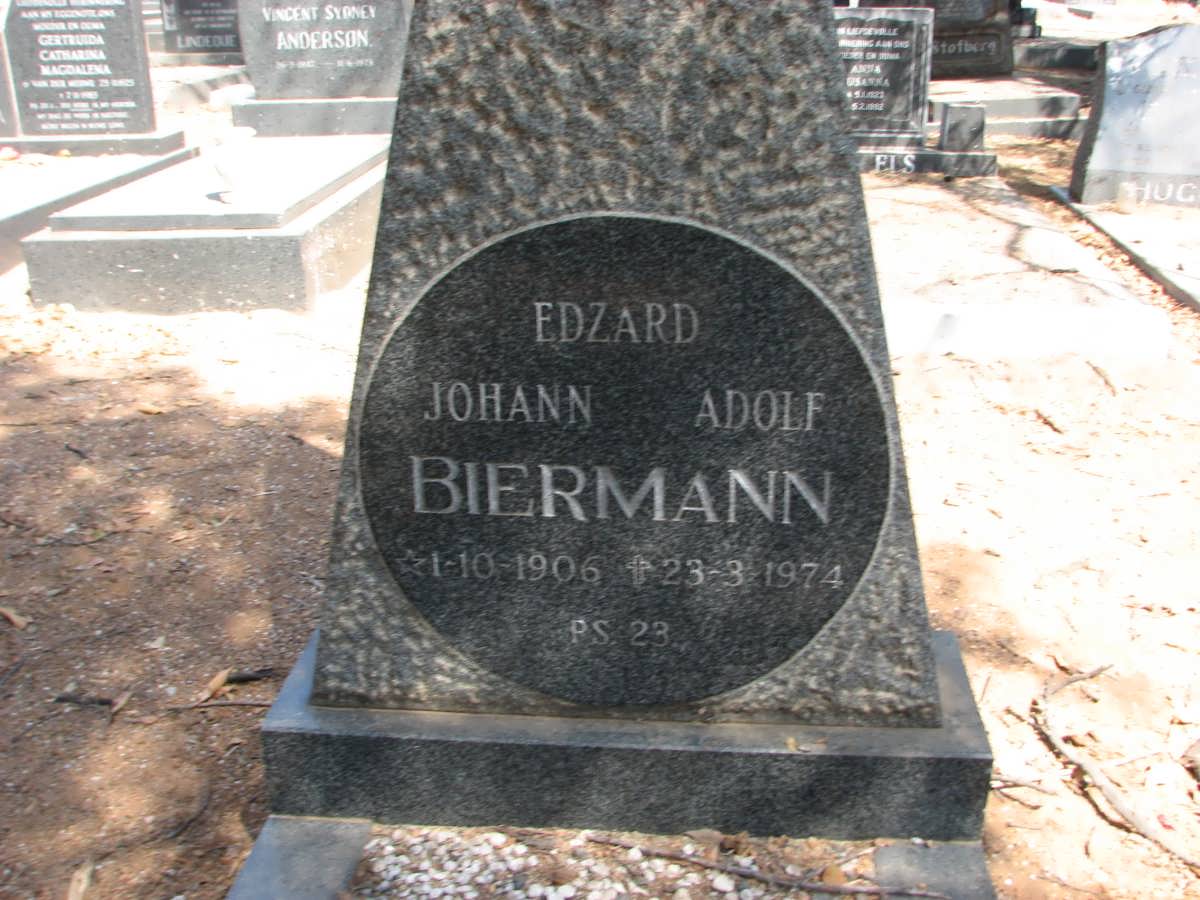 BIERMANN Edzard Johann Adolf 1906-1974