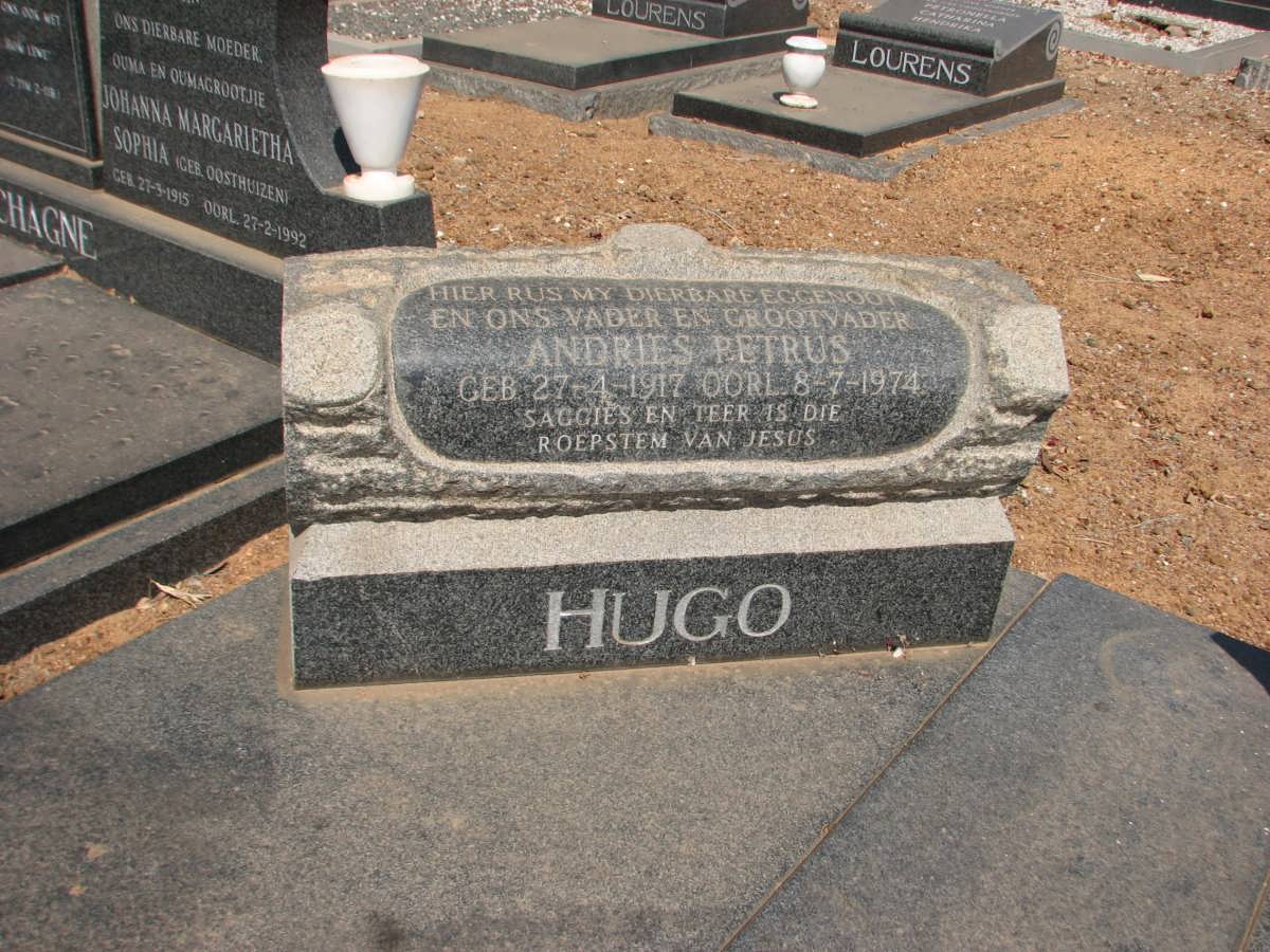 HUGO Andries Petrus 1917-1974