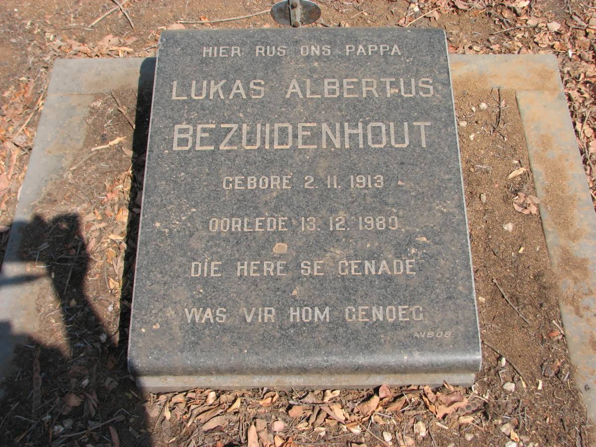 BEZUIDENHOUT Lukas Albertus 1913-1980