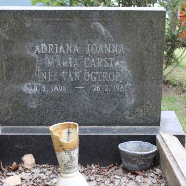 CARST Adriana Joanna Maria nee VAN OGTROP 1896-1981