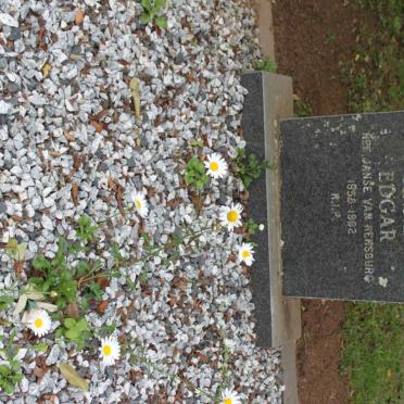 EDGAR Anne nee JANSE VAN RENSBURG 1958-1982