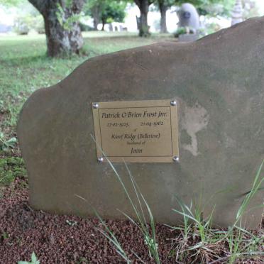 FROST Patrick O'Brien 1925-1962