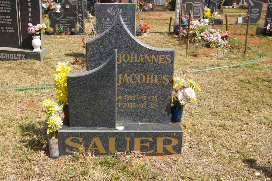 SAUER Johannes Jacobus 1933-2006
