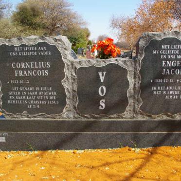 VOS Cornelius Francois 1923- &amp; Engela Jacoba 1930-2006