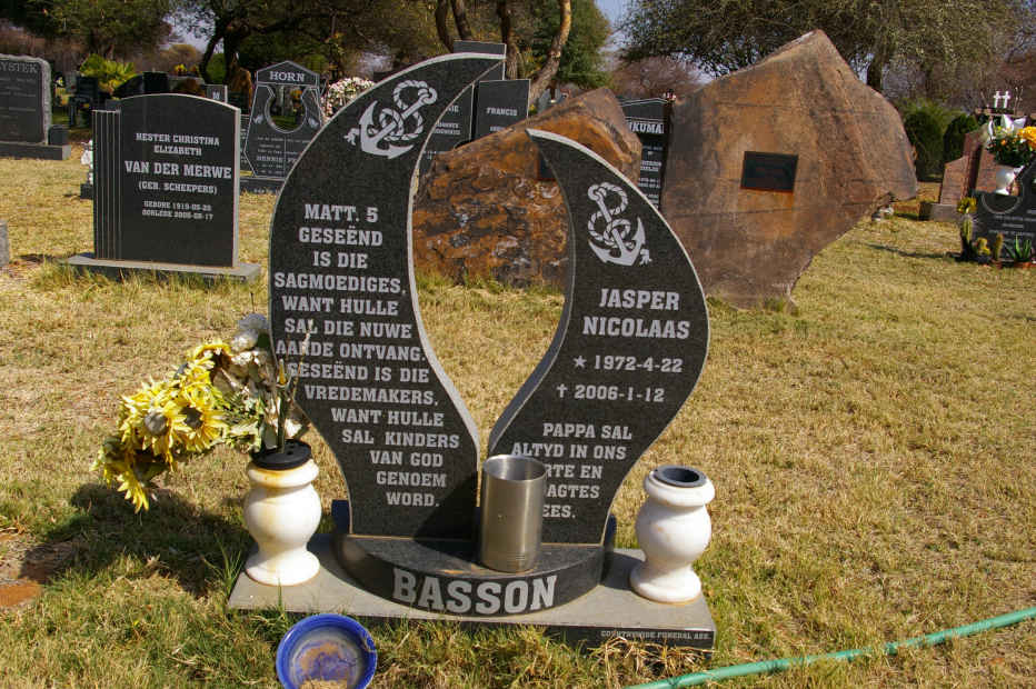 BASSON Jasper Nicolaas 1972-2006