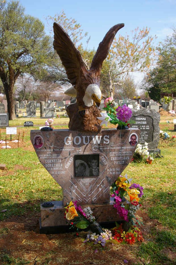 GOUWS Christiaan Philip 1965-2011 &amp; Cornelia Dorethea NORTJE 1967-
