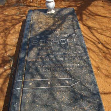 BOSHOFF Hendrik Cornelius 1965-1985