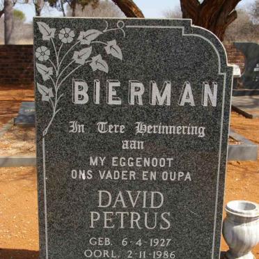 BIERMAN David Petrus 1927-1986