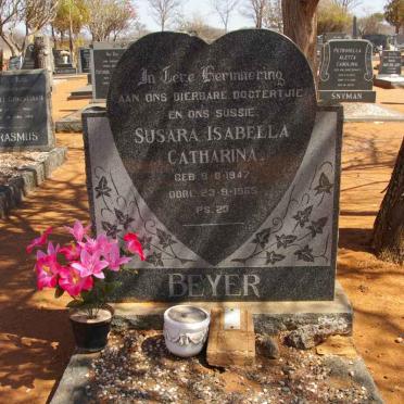 BEYER Susara Isabella Catharina 1947-1965