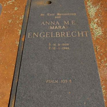 ENGELBRECHT Anna M.E. 1928-1986