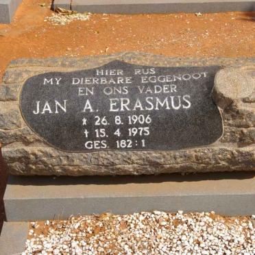 ERASMUS Jan A. 1906-1975