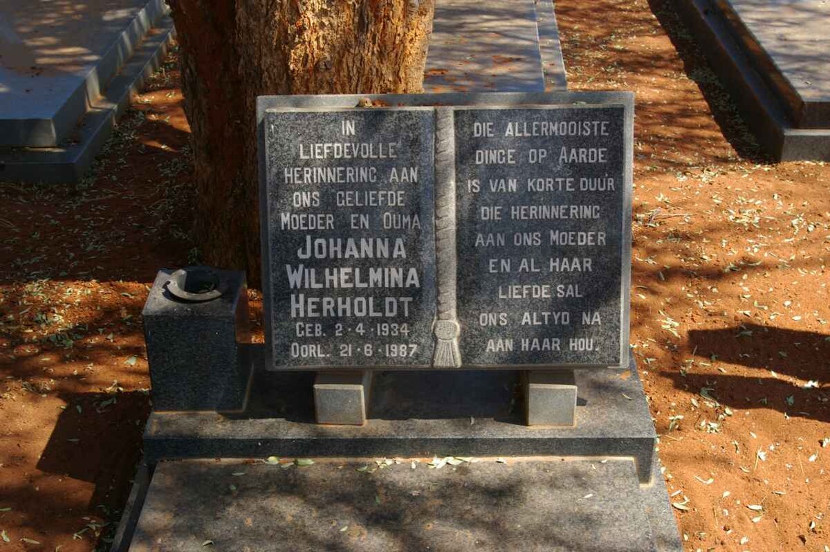 HERHOLDT Johanna Wilhelmina 1934-1987