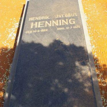 HENNING Hendrik Jacobus 1922-1976