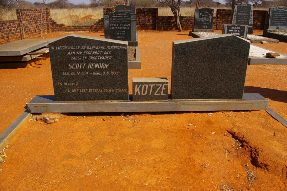 KOTZE Scott Hendrik 1914-1975