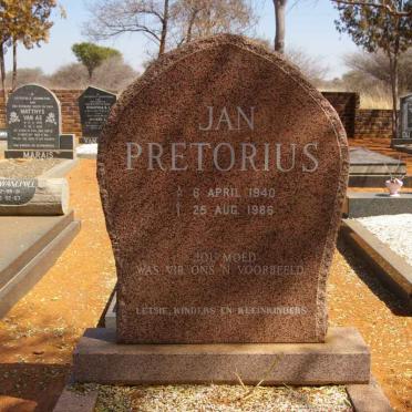PRETORIUS Jan 1940-1986