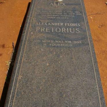 PRETORIUS Alexander Floris 1928-1990
