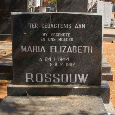 ROSSOUW Maria Elizabeth 1944-1982