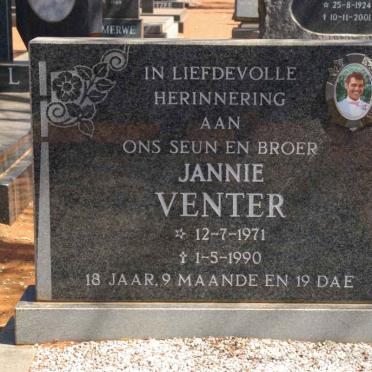 VENTER Jannie 1971-1990