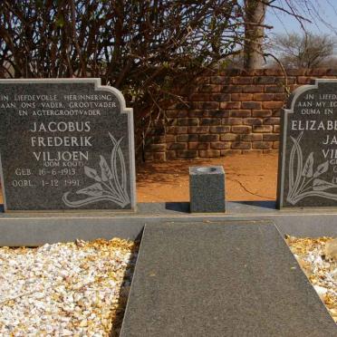 VILJOEN Jacobus Frederik 1913-1991 &amp; Elizabeth Maria Jacoba PELSER 1912-1975