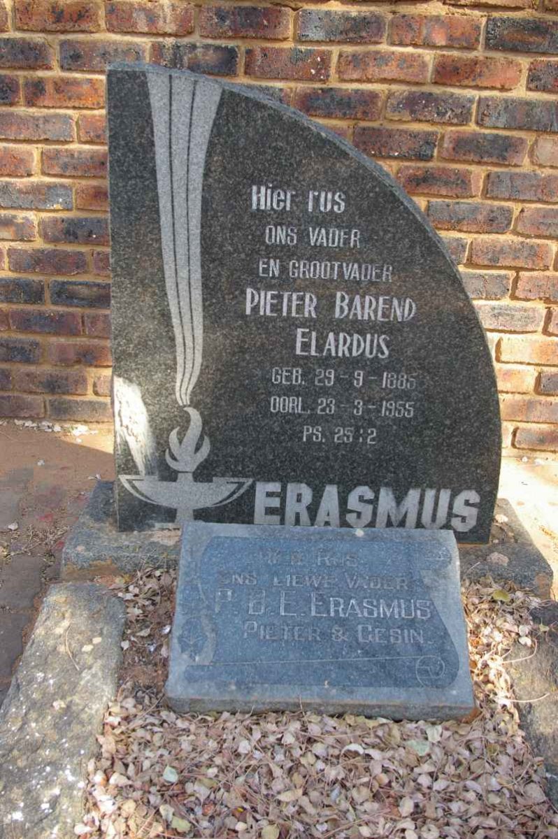 ERASMUS Pieter Barend Elardus 1885-1956