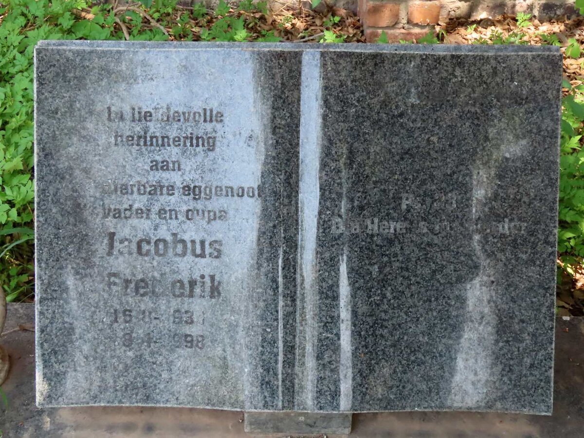 RENSBURG Jacobus Frederik, Janse van 1933-1998 