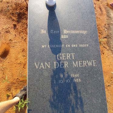 MERWE Gert, van der 1946-1988