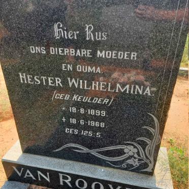 ROOYEN Hester Wilhelmina, van nee KEULDER 1899-1968