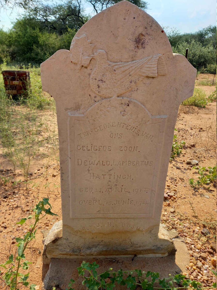 HATTINGH Dewald Lambertus 1913-1924