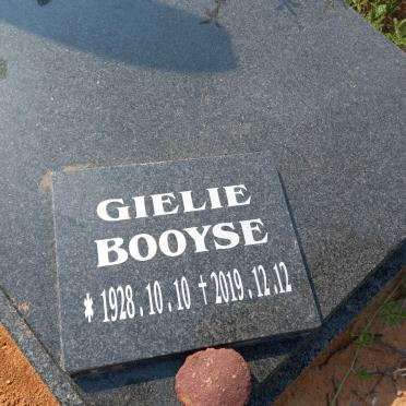 BOOYSE Gielie 1928-2018 &amp; Martie 1931-1999