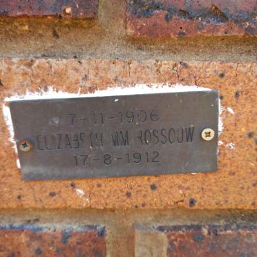 ROSSOUW Elizabeth M.M. 1906-1912