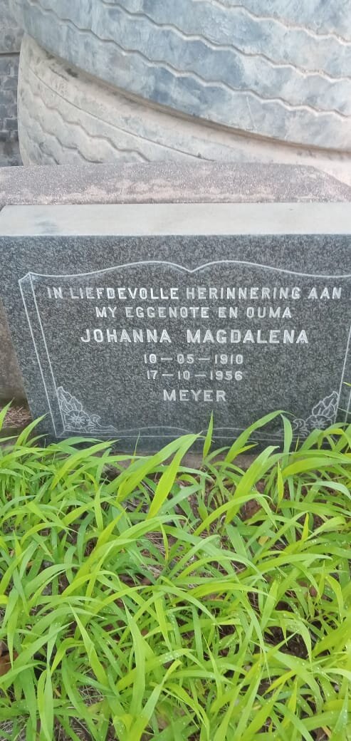 MEYER Johanna Magdalena 1910-1956