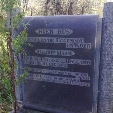 HAAR Gerrit 1865-1941