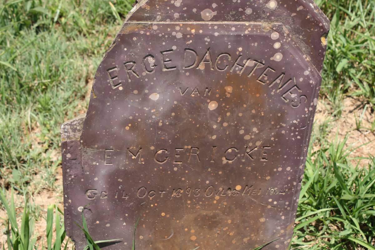 GERICKE E.M. 1893-1904