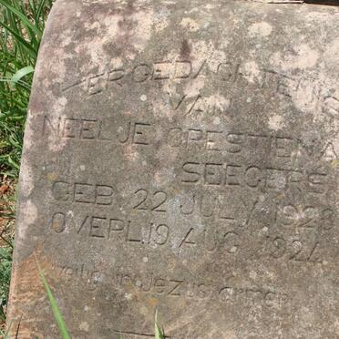 SEEGERS Neelje Crestiena 1923-1924