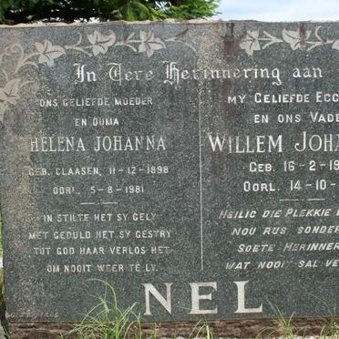NEL Willem Johannes 1887-1961 &amp; Helena Johanna CLAASEN 1898-1981