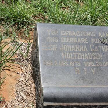 HOLTZHAUSEN Elsie Johanna Cathrina 1875-1923