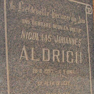 ALDRICH Nicolaas Johannes 1953-1967