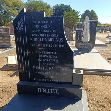 BRIEL Rudolf Martinus 1925-2005 & Maria Louisa ROESCH 1937-2020
