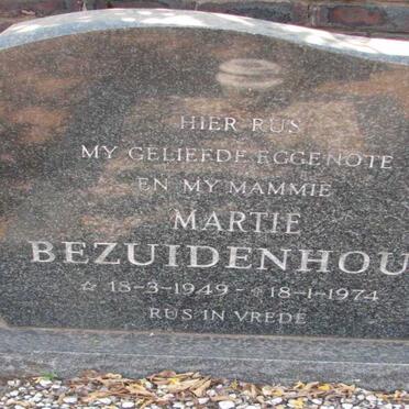 BEZUIDENHOUT Martie 1949-1974