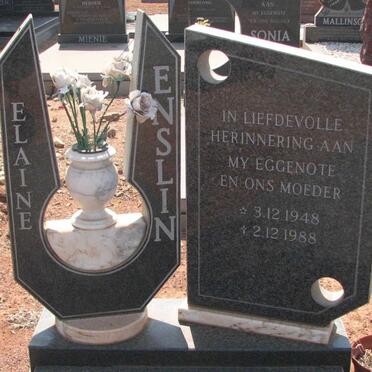 ENSLIN Elaine 1948-1988