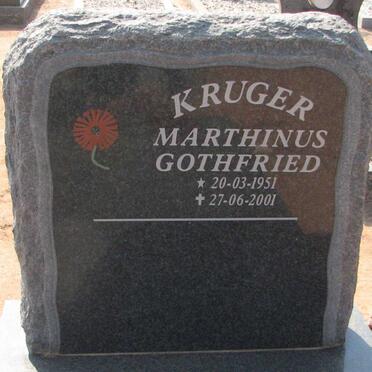KRUGER Marthinus Gothfried 1951-2001